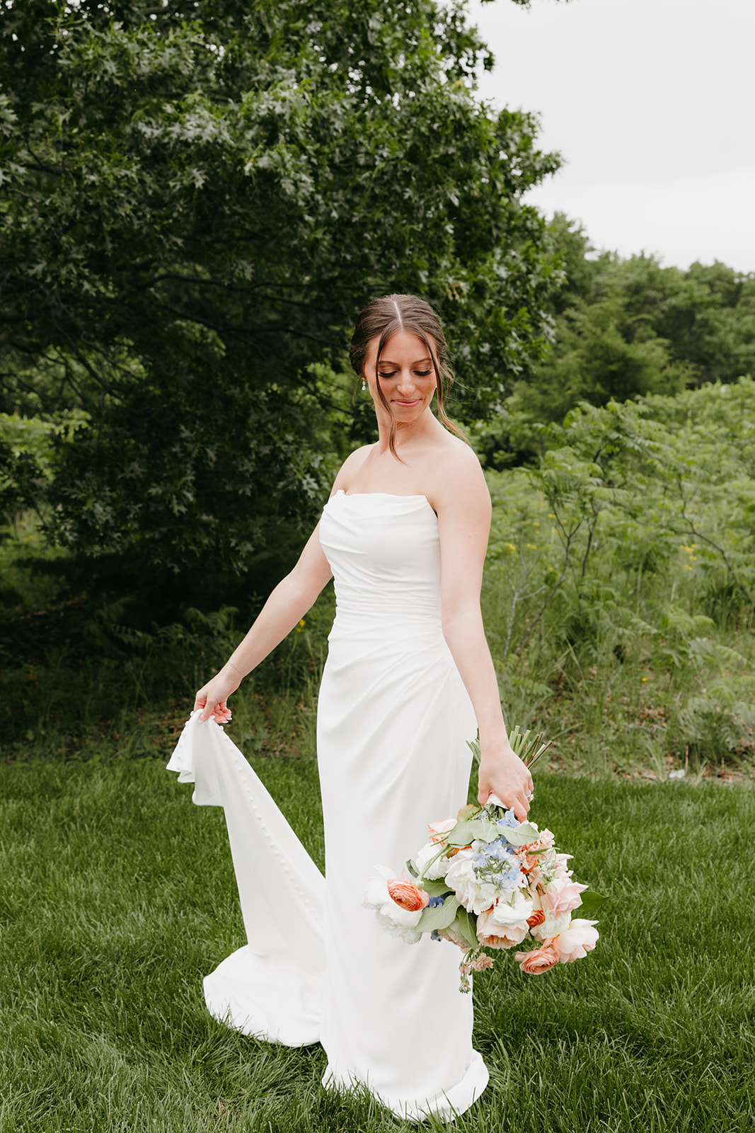 white and sable wedding