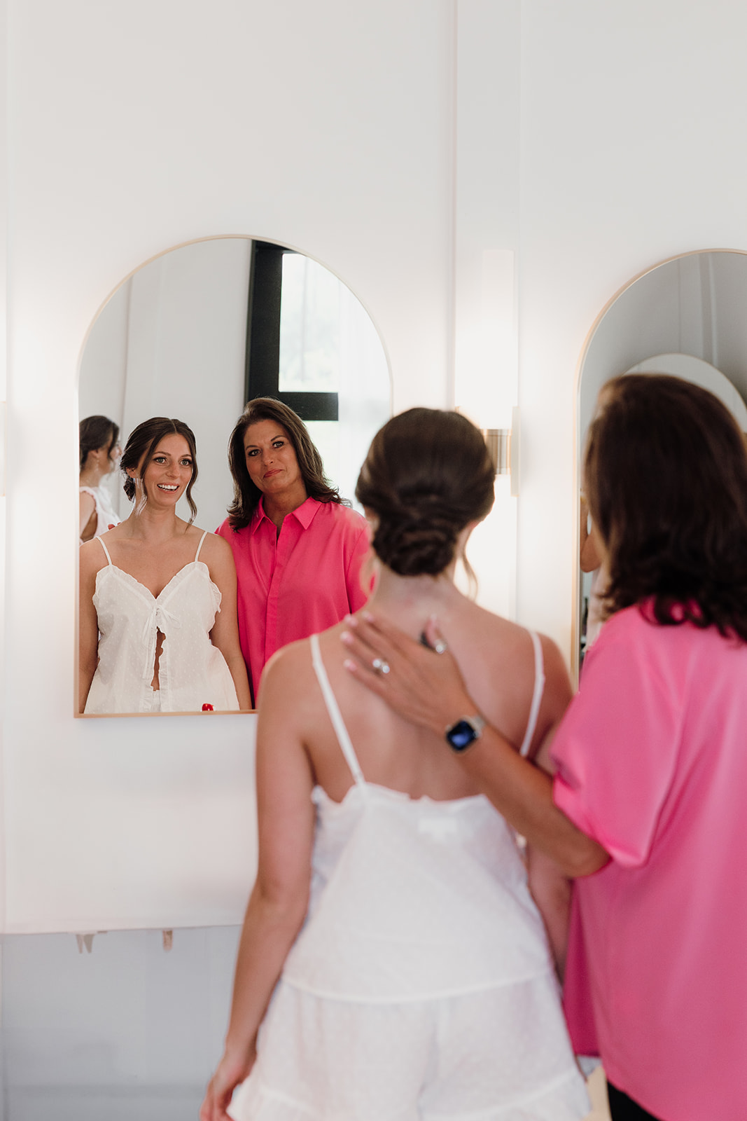 white and sable wedding