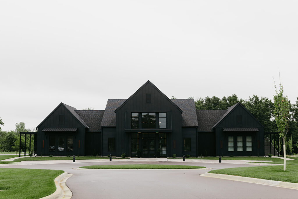 white and sable wedding