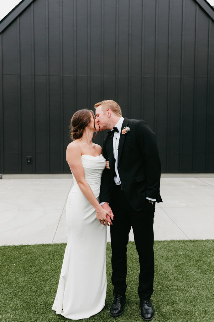 white and sable wedding