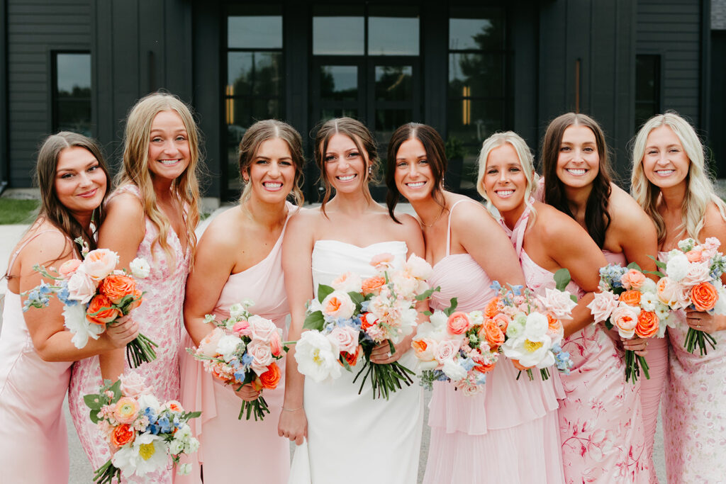 white and sable wedding