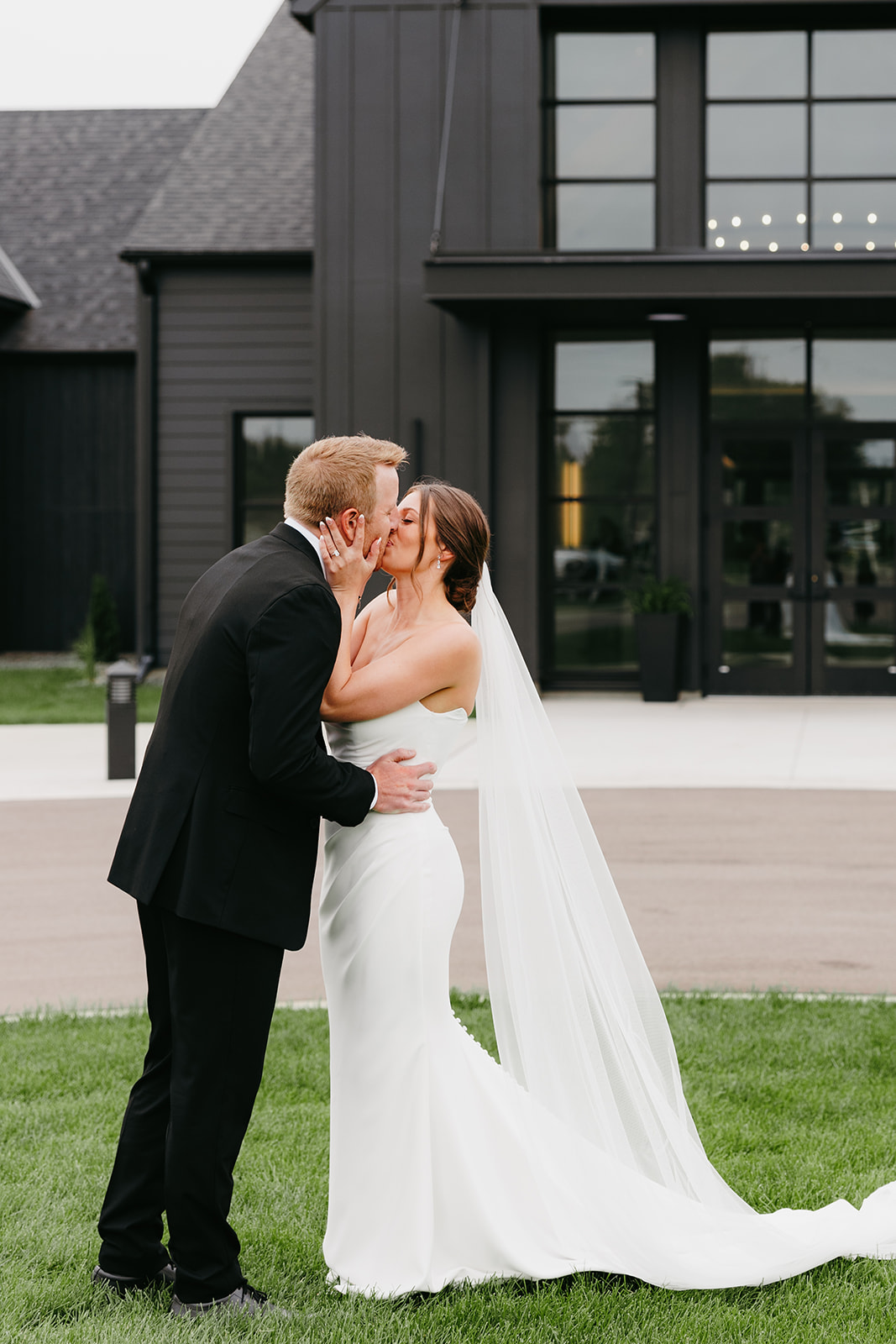 white and sable wedding